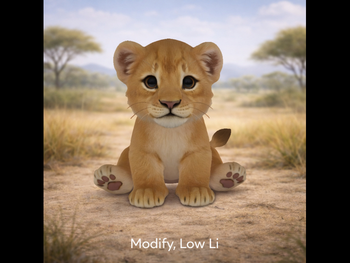 Lion cub crate