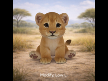 Lion cub crate