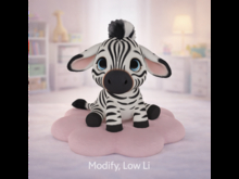 Zebra baby crate
