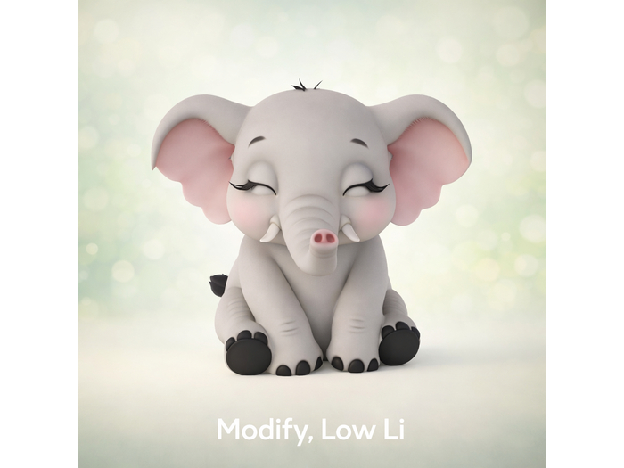 Sleepy elephant crate