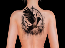 Ravenstone - 2K Crow Goth Back Tattoo BOM T56