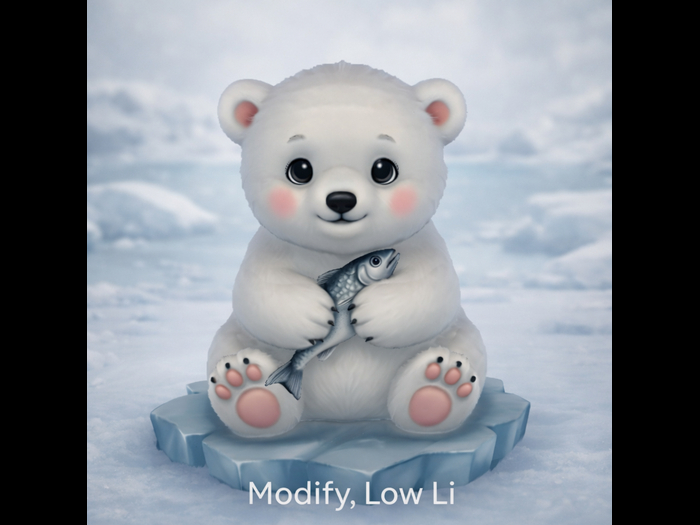 Baby Polar bear crate