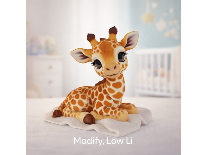 Baby giraffe crate