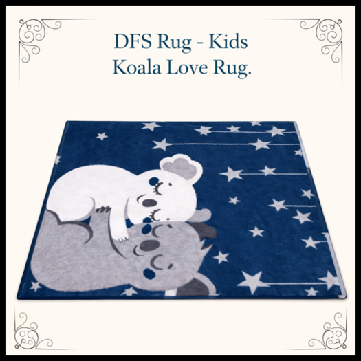 DFS Rug - Kids Koala Love Rug - ACTUAL ITEM
