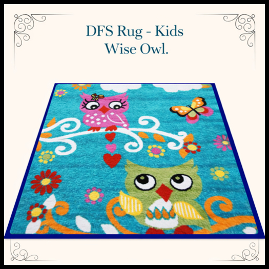 DFS Rug - Kids Wise Owl - ACTUAL ITEM