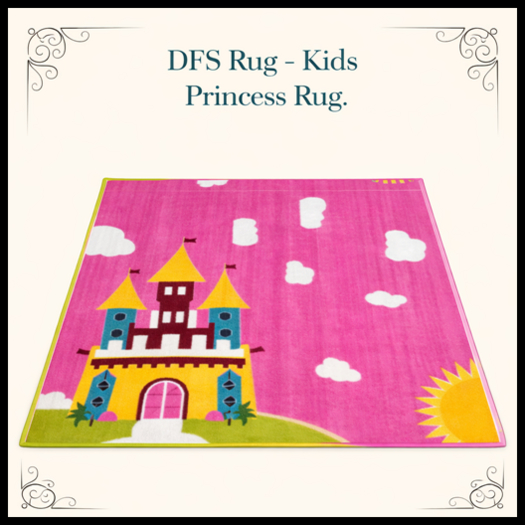 DFS Rug - Kids Princess Rug - ACTUAL ITEM