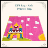 DFS Rug - Kids Princess Rug - ACTUAL ITEM