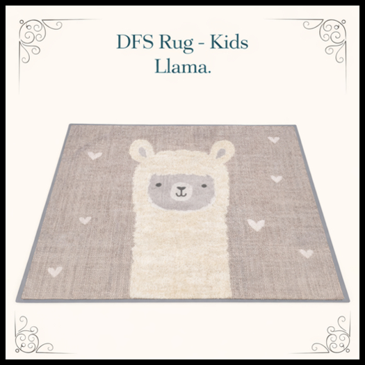 DFS Rug - Kids Llama - ACTUAL ITEM