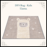 DFS Rug - Kids Llama - ACTUAL ITEM