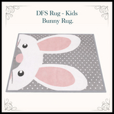 DFS Rug - Kids Bunny Rug - ACTUAL ITEM