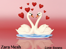 ZM PBR Valentine Love Swans FULL PERM MESH