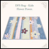 DFS Rug - Kids Flower Power - ACTUAL ITEM