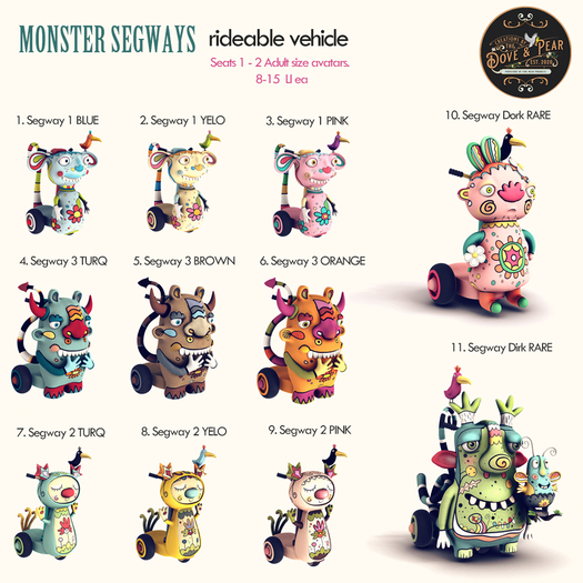 11. Dove & Pear - Monster Segway Dirk RARE