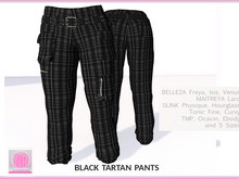 Black Tartan Cargo Pants – Multi-Body Fit | Maitreya, Belleza, Slink, Ebody, TMP