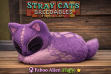 Stray Cats Kitten - Faboo Alien Fluffy (F)