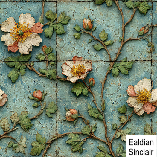 Handpainted Fresco Block Seamless Texture