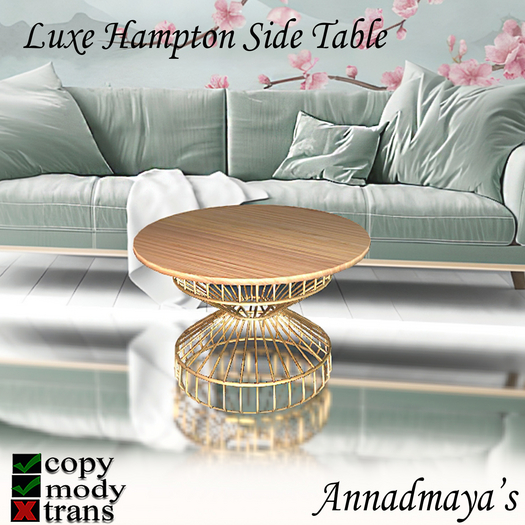 Luxe Hampton Side Table