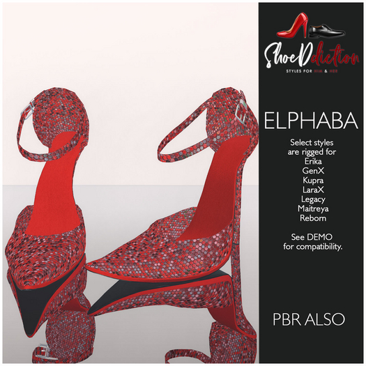 Elphaba Shoe Sequin Red