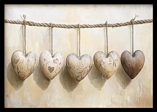 Tams - Wall Decor - Hearts Rope