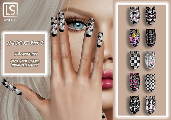 [LS] NAIL HEART PACK 3