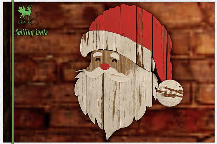 Oh Deer! Smiling Santa (Boxed)