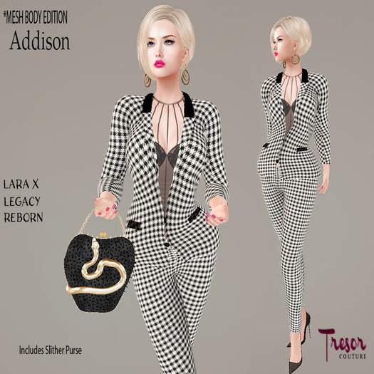 Addison Saley Rice Second Life Marketplace - Tresor Couture~Addison Suit Hounds tooth Sale ...