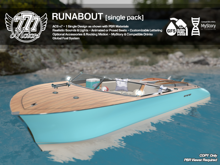 [777] Runabout - Aqua (Add)