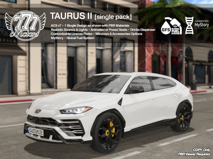 [777] TAURUS II - White (Add)