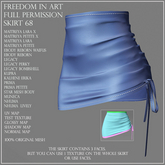 Freedom in Art -  Full Perm  Skirt 68