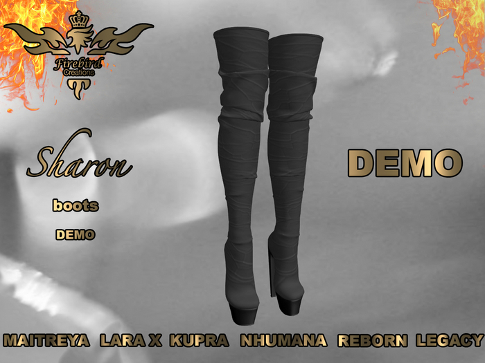 Firebird Sharon boots red DEMO