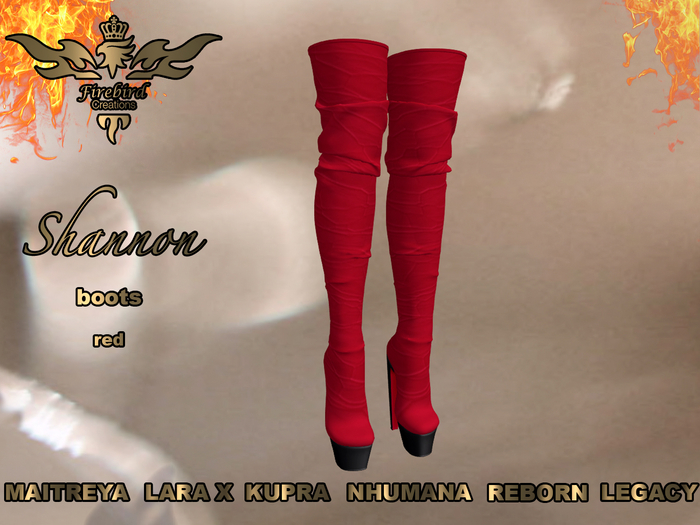 Firebird Sharon boots red