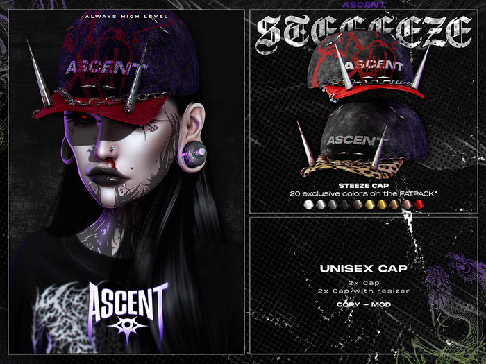 ASCENT - Steeze Cap (White)