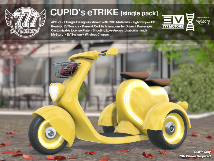 [777] Cupid's eTrike - Dynamic Yellow (Add)