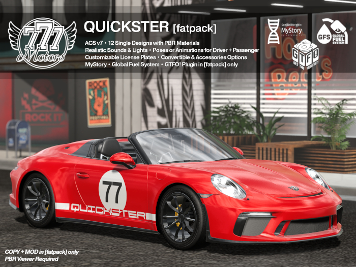 [777] QUICKSTER [fatpack] (Add)
