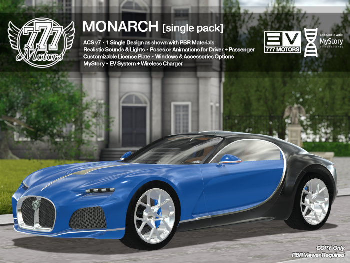 [777] MONARCH - Royal Blue (Add)