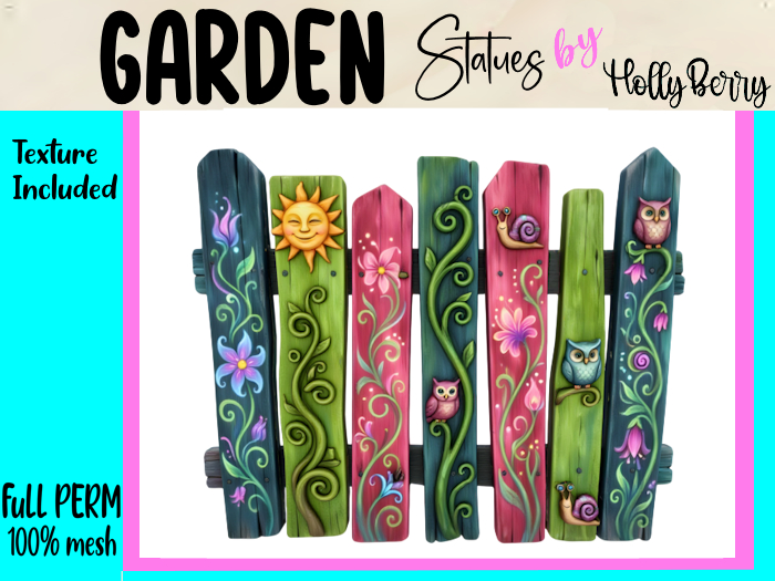 HB: Spring Owl Fence Panel FuLL PERM