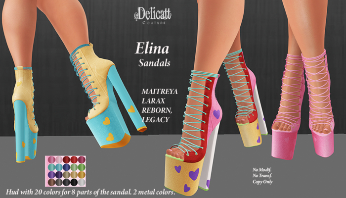 Delicatt Couture - Elina Sandals - Jan.09♥2026♥