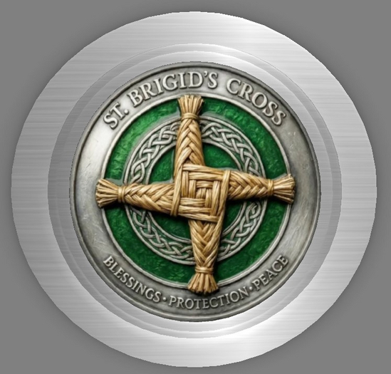 Irish Token-St. Brigids Cross