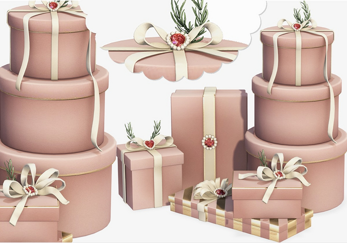 Dahlia - Gilded Keepsafe Gifts -TRANSFER/MOD - Blush - GIFT WRAPPING