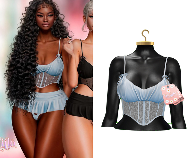 Via Fulo Anny Top Blue