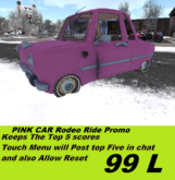 PINK CAR Rodeo Ride Promo 2026