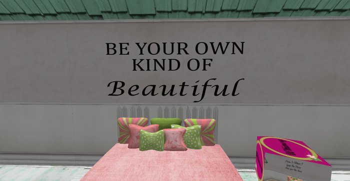 ALMOST FREE! WHIMSY "Be your own kind..." WALL DECAL ALPHA