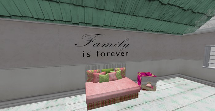ALMOST FREE! WHIMSY "Family is forever..." WALL DECAL ALPHA