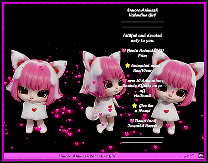 Sunora Animesh Valentine Girl