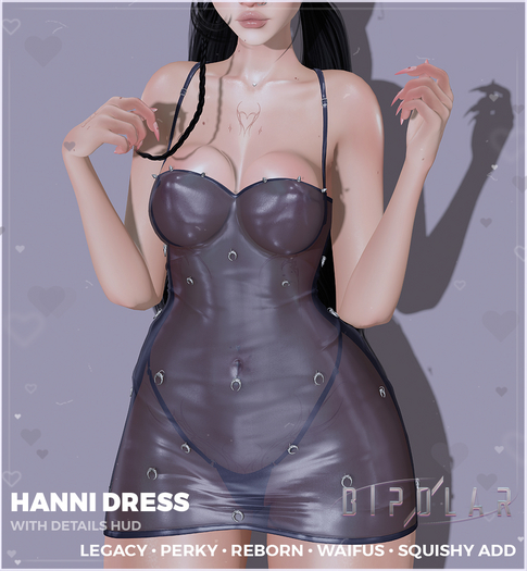 Bipolar - Hanni Dress - Blue Graphite