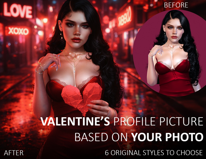 APOLLEMIS 2K CUSTOM Valentine's Profile Picture Based on Your Photo