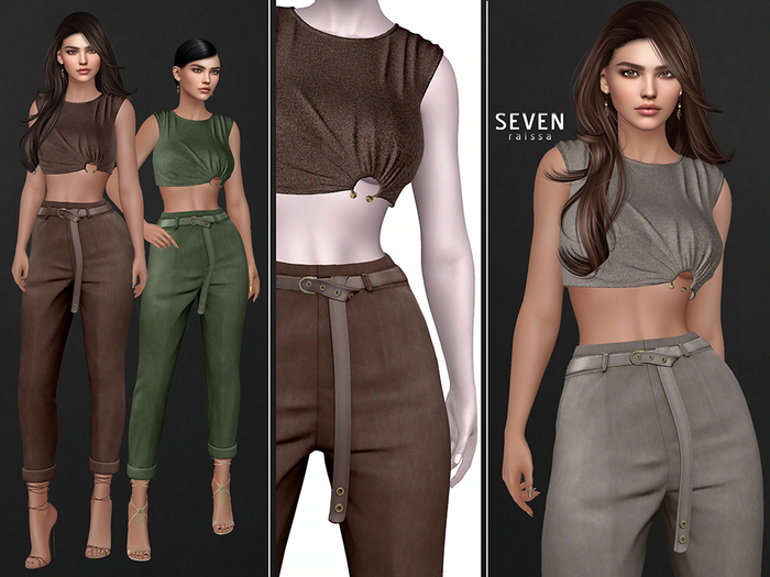 SEVEN - Raissa OUTFIT (brown)