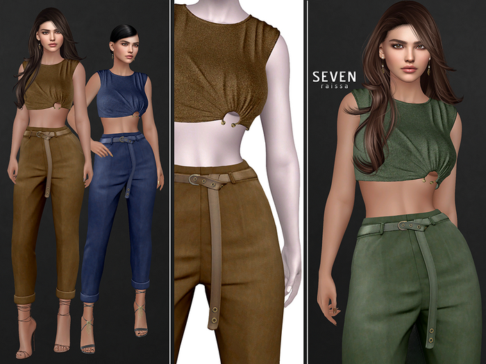 SEVEN - Raissa OUTFIT (camel)
