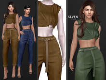 SEVEN - Raissa OUTFIT (camel)