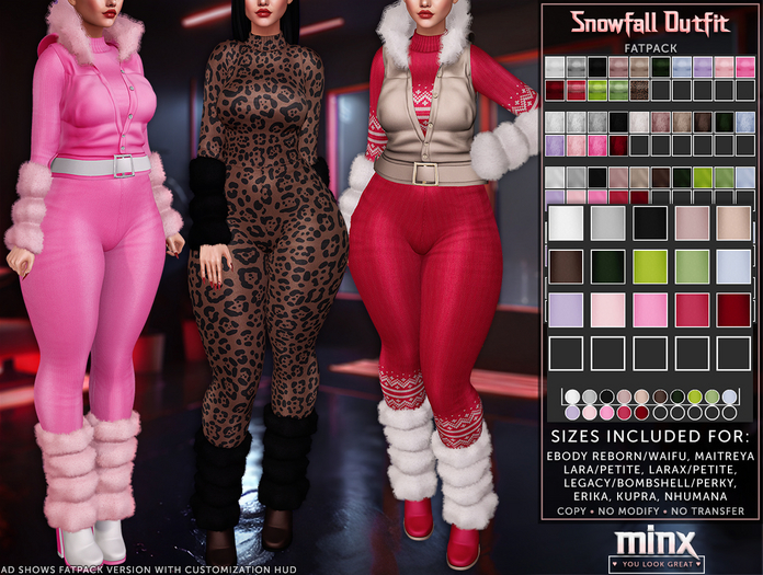 Minx - Snowfall FATPACK (add me)